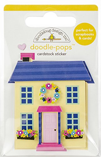 Doodlebug Doodle-Pops 3D-Aufkleber, niedliche Landhausstil, mehrfarbig von Doodlebug