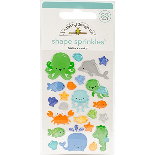 doodlebugdoodlebug Sprinkles selbstklebend glänzend Emaille Embellishments-Anchors Los, andere, Mehrfarbig von Doodlebug