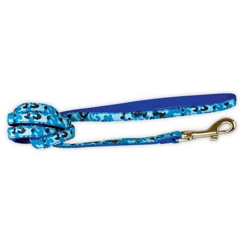 Doogy Ballade Hundeleine, Camouflage, 1,20 m x 10 mm, Blau von Doogy