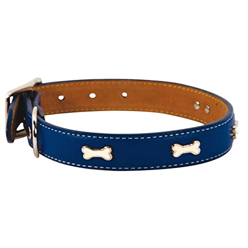 Doogy Lederhalsband Indigo, Blau von Doogy