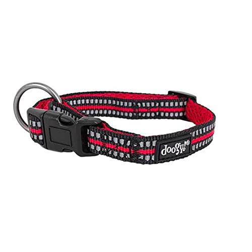 Doogy Sporthalsband Rot TL 37-60cm x 25mm von Doogy