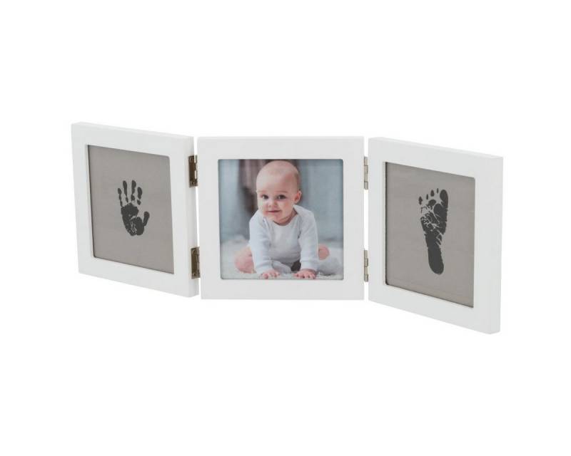 Dooky Handabdruck-Set Dooky, Happy Hands Dreifachrahmen Klein, Hand & Fußabdruck, 1-tlg. von Dooky