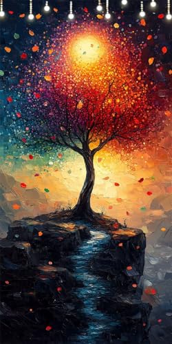 Malen Nach Zahlen Erwachsene Baum Malen Nach Zahlen Blätter, DIY Handgemalt Ölgemälde Kit für Anfänger und Erwachsene Mit Pinseln und Acrylfarbe, Ohne Rahmen, Wanddekoration Wohnzimmer 80X160cm W6-275 Malen Nach Zahlen Erwachsene Baum Malen Nach Zahlen Blätter, DIY Handgemalt Ölgemälde Kit für Anfänger und Erwachsene Mit Pinseln und Acrylfarbe, Ohne Rahmen, Wanddekoration Wohnzimmer 80X160cm W6-275 von Doontiny