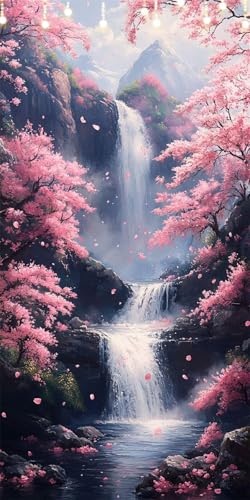 Malen Nach Zahlen Erwachsene Fallen Malen Nach Zahlen Kirschblüten, DIY Handgemalt Ölgemälde Kit für Anfänger und Erwachsene Mit Pinseln und Acrylfarbe, Ohne Rahmen, Wanddeko Flur 70X140cm W6-323 Malen Nach Zahlen Erwachsene Fallen Malen Nach Zahlen Kirschblüten, DIY Handgemalt Ölgemälde Kit für Anfänger und Erwachsene Mit Pinseln und Acrylfarbe, Ohne Rahmen, Wanddeko Flur 70X140cm W6-323 von Doontiny