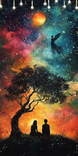 Malen Nach Zahlen Erwachsene Paar Malen Nach Zahlen Sternenhimmel, DIY Handgemalt Ölgemälde Kit für Anfänger und Erwachsene Mit Pinseln und Acrylfarbe, Ohne Rahmen, Wanddeko Wohnzimmer 60X120cm W6-331 Malen Nach Zahlen Erwachsene Paar Malen Nach Zahlen Sternenhimmel, DIY Handgemalt Ölgemälde Kit für Anfänger und Erwachsene Mit Pinseln und Acrylfarbe, Ohne Rahmen, Wanddeko Wohnzimmer 60X120cm W6-331 von Doontiny