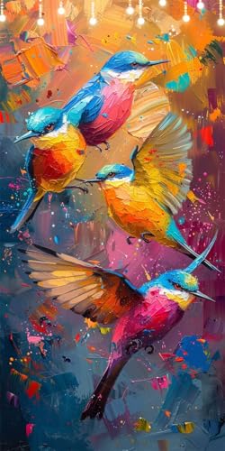 Malen Nach Zahlen Erwachsene Vogel Malen Nach Zahlen Graffiti, DIY Handgemalt Ölgemälde Kit für Anfänger und Erwachsene Mit Pinseln und Acrylfarbe, Ohne Rahmen, Wanddeko Wohnzimmer 55X110cm W6-343 Malen Nach Zahlen Erwachsene Vogel Malen Nach Zahlen Graffiti, DIY Handgemalt Ölgemälde Kit für Anfänger und Erwachsene Mit Pinseln und Acrylfarbe, Ohne Rahmen, Wanddeko Wohnzimmer 55X110cm W6-343 von Doontiny
