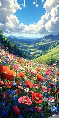Malen Nach Zahlen Erwachsene Wiese Malen Nach Zahlen Mohn, DIY Handgemalt Ölgemälde Kit für Anfänger und Erwachsene Mit Pinseln und Acrylfarbe Ohne Rahmen, Wanddeko Wohnzimmer Geschenk 50X100cm W6-285 Malen Nach Zahlen Erwachsene Wiese Malen Nach Zahlen Mohn, DIY Handgemalt Ölgemälde Kit für Anfänger und Erwachsene Mit Pinseln und Acrylfarbe Ohne Rahmen, Wanddeko Wohnzimmer Geschenk 50X100cm W6-285 von Doontiny