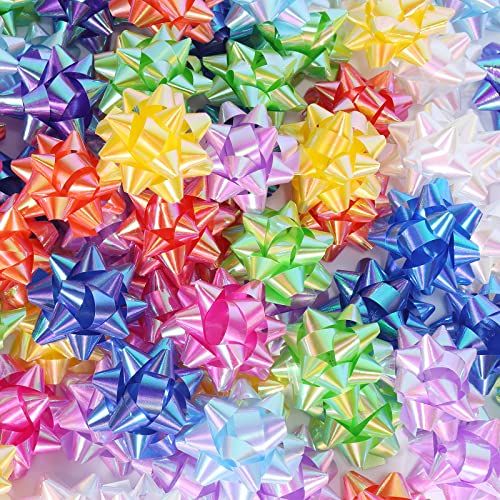 Dooozy 100 Pcs 2" Geschenkschleifen Selbstklebend, 10 Irisierend Farbe Geschenk Schleife für Festival Weihnachten Geschenkverpackung Dooozy 100 Pcs 2" Geschenkschleifen Selbstklebend, 10 Irisierend Farbe Geschenk Schleife für Festival Weihnachten Geschenkverpackung von Dooozy