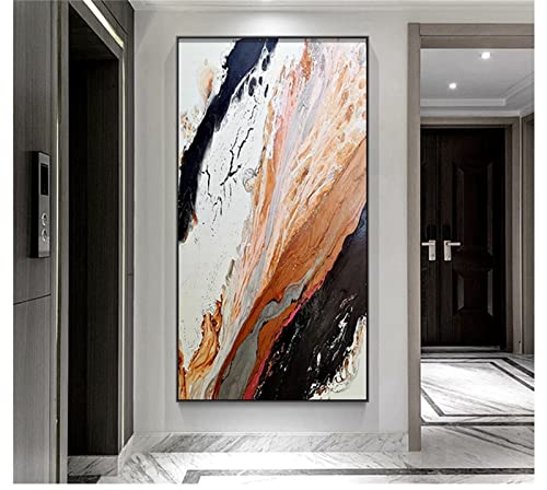 Diamond Painting Erwachsene Groß Diamant Painting Bilder Grau-Weiß-Gorgeou, Malen Nach Zahlen Kinder DIY Diamant malerei Full Kit Mosaik Gemälde Deko Wohnzimmer/Schlafzimmer/Büro, 40x80cm/16x32in von Dooqon