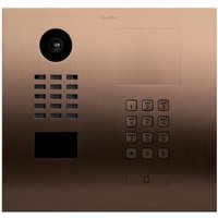 DoorBird D2101KH IP-Video-Türsprechanlage LAN Außeneinheit Edelstahl V2A (gebürstet), Bronze-Optik von DoorBird