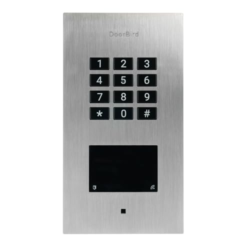 DoorBird A1121 Unterputz IP Zutrittskontrollsystem, Edelstahl V2A | Zutrittskontrolllösung mit Keypad, RFID und Bluetooth von DoorBird