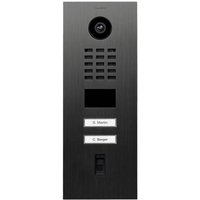 DoorBird D2102FV IP-Video-Türsprechanlage LAN Außeneinheit Edelstahl V2A (gebürstet), Titan-Optik von DoorBird