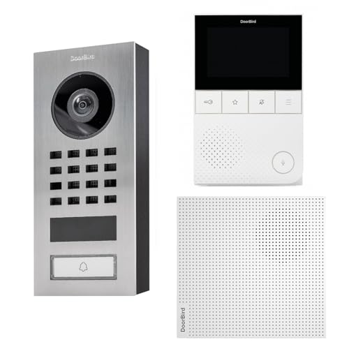 IP-Video-Türsprechanlagen-Kit D1101V mit Videomonitor A1101 und Gong A1061W - Doorbird von DoorBird