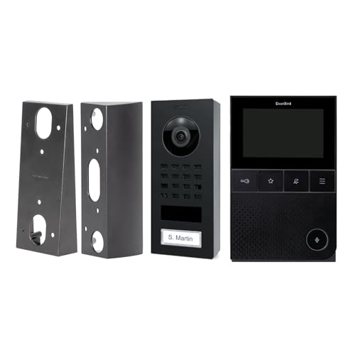 DoorBird D11 Business-Set | Set aus Video-Türsprechanlage in Graphitschwarz, Video-Innenstation in Schwarz und Wandmontageadaptern DoorBird D11 Business-Set | Set aus Video-Türsprechanlage in Graphitschwarz, Video-Innenstation in Schwarz und Wandmontageadaptern von DoorBird