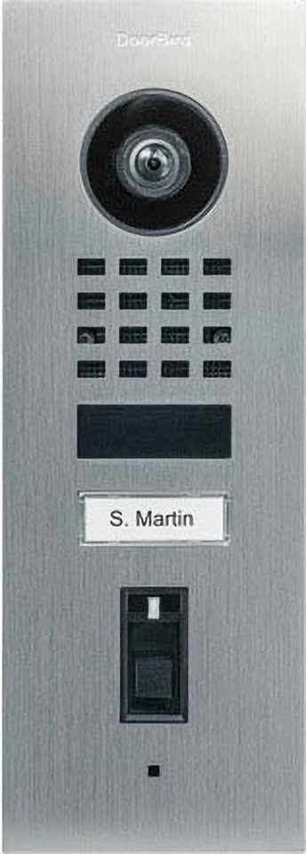 DoorBird Video-Türsprechanlage D1101FV IP Video Türstation mit Fingerprint Edelstahl V2A (Außenbereich) von DoorBird