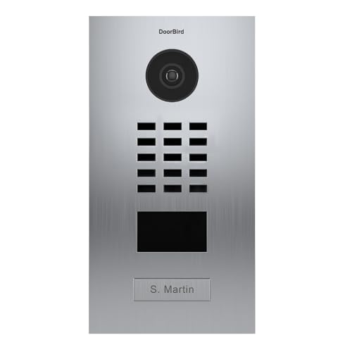 DoorBird D2101V-V2-EP Doorbird-D2101V-V2-EP – Türsprechanlage IP 1 Türklingel PoE mit RFID-Ausweisleser Edelstahl – Einbaubar von DoorBird