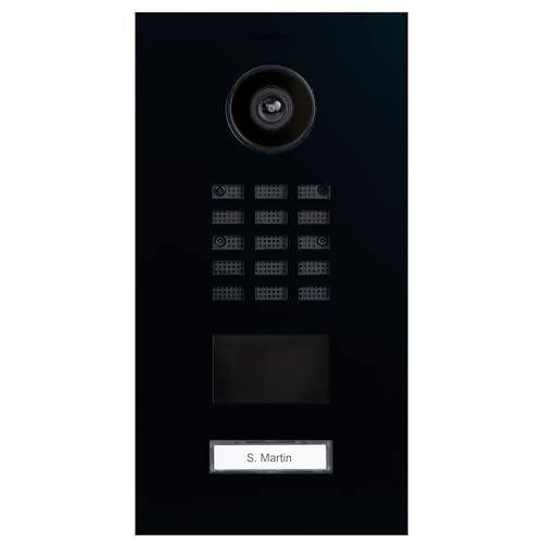 DoorBird D2101V IP Video Türstation, Schwarzblau (RAL 5004) | Video-Türsprechanlage mit 1 Ruftaste, RFID, HD-Video, Bewegungssensor von DoorBird