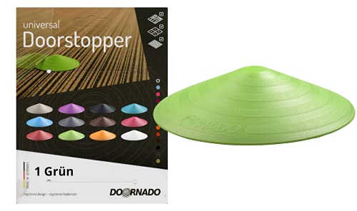 Doornado Starker Gummi Türstopper - Türhalter ohne Bohren - Für alle Arten von Türen und Böden - 118x25mm – Designpreis - Grün von Doornado