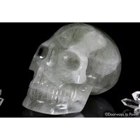 Verstümmelt Quarz Epidote Kristall Schädel "Epidosis' Hand Geschnitzt Heilung Von Leandro De Souza Meister Schnitzer von DoorwaysToPower