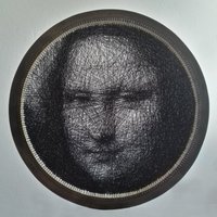 string Art Portrait - Custom Wandkunst Mona Lisa string Art Portrait - Custom Wandkunst Mona Lisa von DopeArtStudio
