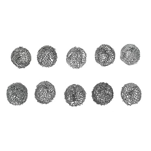 Dophee 10Pcs Tabakspfeife Silver Screen Metallkugel Filter Combustion 17mm Haltbares Werkzeug Dophee 10Pcs Tabakspfeife Silver Screen Metallkugel Filter Combustion 17mm Haltbares Werkzeug von Dophee