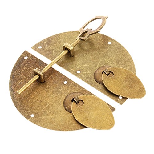 Dophee Chinesische Alte Stil Tür klopfend Vollsperre Latch Möbelbeschläge mit Bolt Dophee Chinesische Alte Stil Tür klopfend Vollsperre Latch Möbelbeschläge mit Bolt von Dophee