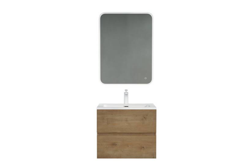 doporro Badmöbel-Set Badezimmermöbel Badezimmer Waschbecken Waschtisch Spiegel Aqualis von doporro