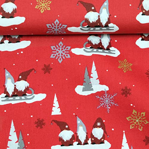 Doppelmoppel Weihnachtsstoff Wichtel Baumwollstoff Weihnachten Zwerg rot | 14,90 EUR/m Doppelmoppel Weihnachtsstoff Wichtel Baumwollstoff Weihnachten Zwerg rot | 14,90 EUR/m von Doppelmoppel