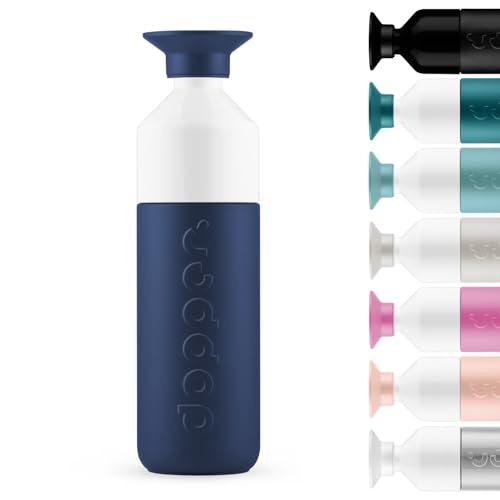 Dopper Insulated 580ml Thermosflasche Breaker Blue - Doppelwandig, auslaufsicher, hält 24h kalt/9h heiß - Edelstahl Trinkflasche - Thermobecher - Kaffeebecher - Wasser, Tee Dopper Insulated 580ml Thermosflasche Breaker Blue - Doppelwandig, auslaufsicher, hält 24h kalt/9h heiß - Edelstahl Trinkflasche - Thermobecher - Kaffeebecher - Wasser, Tee von Dopper