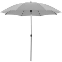 Doppler - active Green Edition 210 cm Sonnenschirm rund in 4 Farbvarianten Mittelmastschirm Balkonschi 827 Hellgrau von Doppler