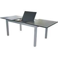 Ausziehbarer Alu Gartentisch Calgary silber 220 (280) x 100 x 75 cm (l x b x h) - Doppler von Doppler