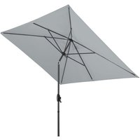 Basic Lift Neo 250 x 200 cm Sonnenschirm 4 Farben Mittelmastschirm 485444 827 Hellgrau - Doppler von Doppler
