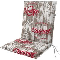 DOPPLER Gartenmöbelauflage »Living«, BxL: 48 x 100 cm, Polyester - grau von Doppler