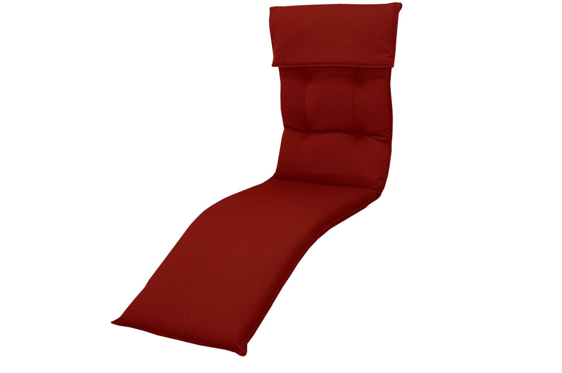 DOPPLER Relax Style Relaxsesselauflage, bordeaux, Dralon, 175 x 45,5 x 7 cm, inklusive Befestigungsbänder von Doppler