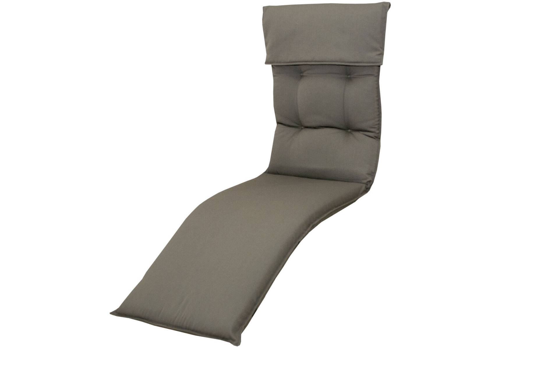DOPPLER Relax Style Relaxsesselauflage, grau, Dralon, 175 x 45,5 x 7 cm, inklusive Befestigungsbänder von Doppler