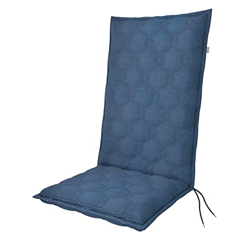 Doppler / Hochlehner Fusion/Gartenstuhlauflage/Hochlehner/Dunkelblau/ca. 119 x 48 x 7 cm von Doppler