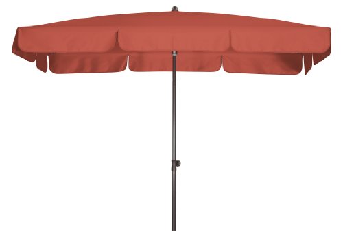 Doppler Absolut wasserdichter Gartenschirm Waterproof 225x120 UV-Schutz 80, Farbe Terra-Cotta von Doppler