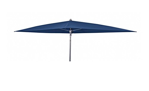 Doppler Absolut wasserdichter Gartenschirm Waterproof 225x120 ohne Volant, UV-Schutz 80, Farbe dunkelblau von Doppler