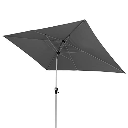 Doppler Active Auto Tilt 300x200 – Moderner Kurbel Sonnenschirm – Knickbar – ca.300x200 cm – Anthrazit von Doppler