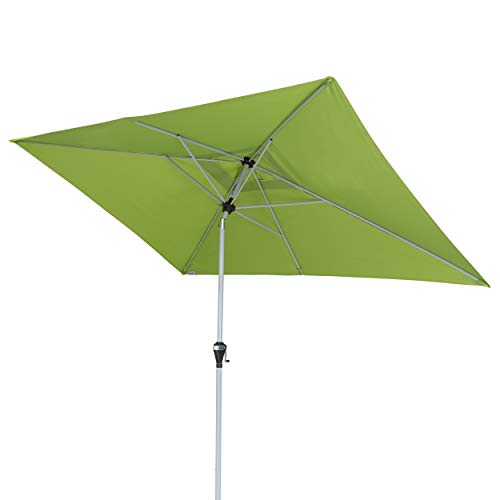 Doppler Active Auto Tilt 300x200 - Moderner Kurbel Sonnenschirm - Knickbar - ca.300x200 cm - Fresh Green von Doppler