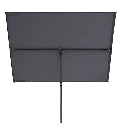 Doppler Active Balkonblende Black Edition 170x130cm in Anthrazit I Sonnenschutz für Balkon & Terrasse I Flexibler Sichtschutz I Sonnenschirm rechteckig & drehbar I Gartenschirm für Dachterassen von Doppler