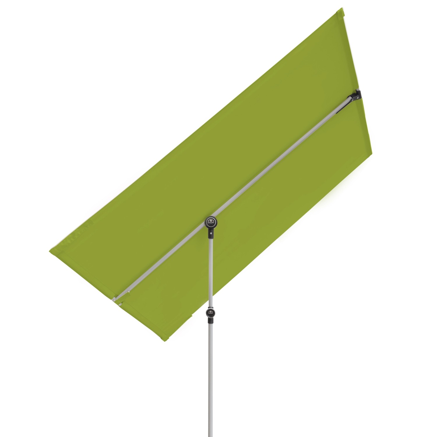 Doppler Balkonschirm 127 cm x 177 cm Grün mit Handöffner von Doppler