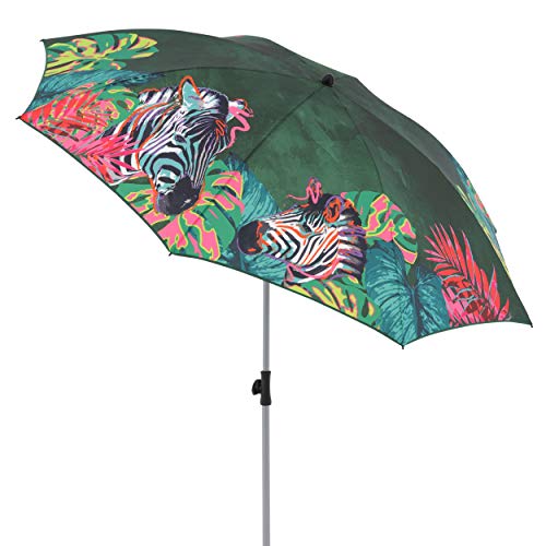 Doppler GS Basic 200 - Sonnenschirm für Balkon oder Garten - Regenabweisend - Knickbar - ca. 200 cm - Zebra von Doppler