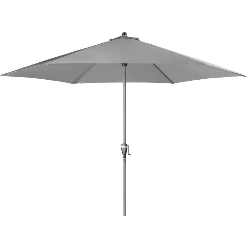Doppler Marktschirm Active Ø 376 cm Hellgrau mit Kurbelmechanik von Doppler