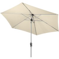 Doppler Sonnenschirm / Kurbelschirm "Active Auto Tilt 280", Ø 280 cm, natur, Bezug aus 100% Polyester, Gestell aus Aluminium, 5,9 kg Sonnenschirm / von Doppler