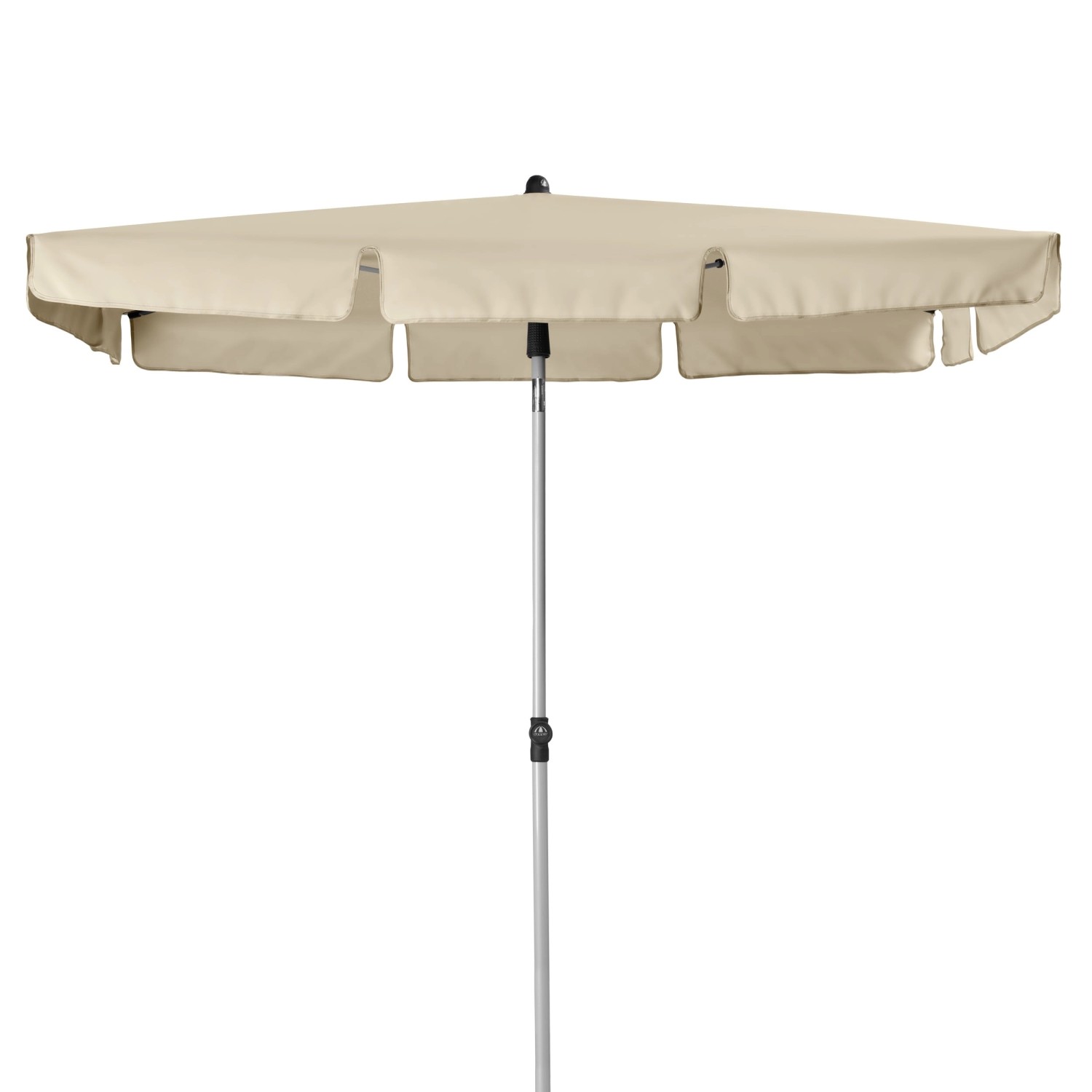 Doppler Marktschirm Active Paragon 120 cm x 180 cm Natur mit Hebelmechanik von Doppler