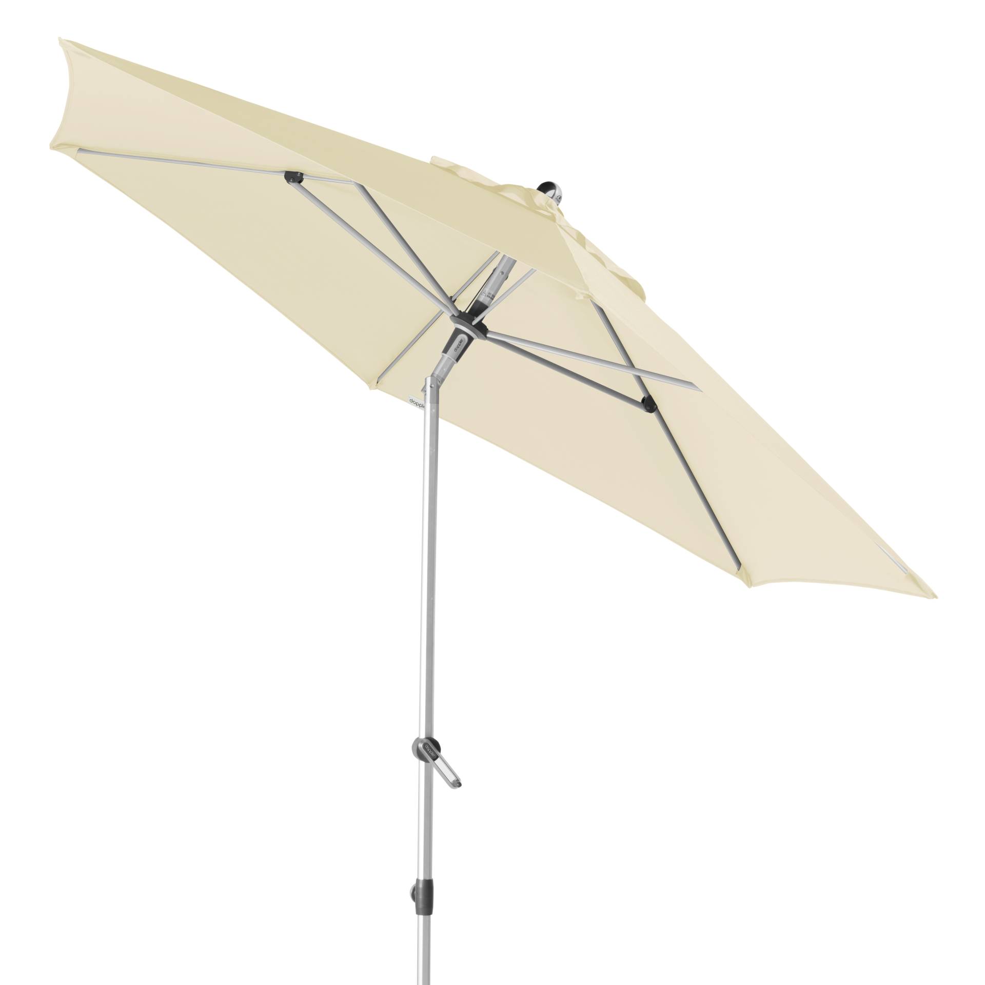 Doppler Mittelmastschirm mit Auto-Tilt-Funktion 280 cm natur von Doppler