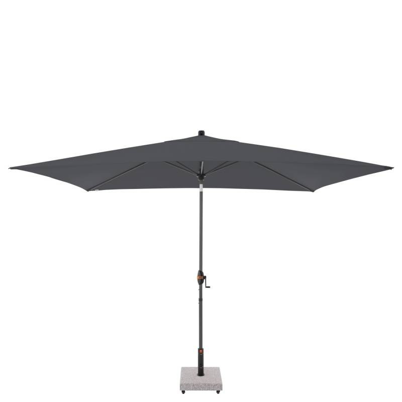 Doppler Mittelmastschirm myZone Auto Tilt ca. 300 cm x 200 cm Anthrazit 6-teilig von Doppler