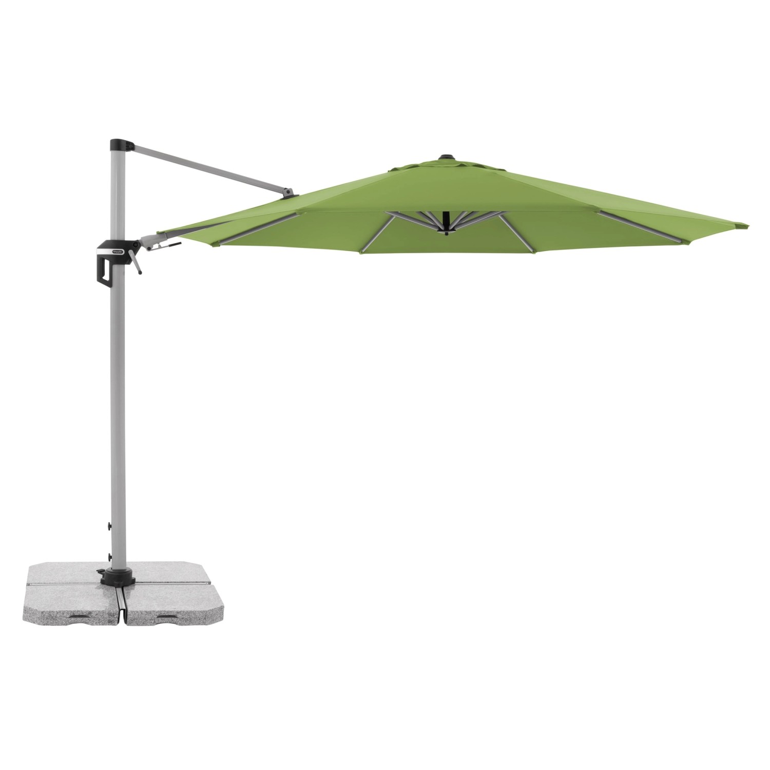 Doppler Ampelschirm Active Ø 366 cm Fresh Green mit Kurbelmechanik von Doppler