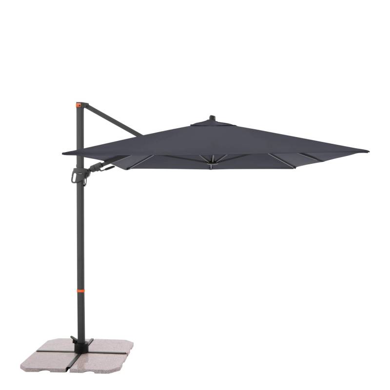 Doppler Ampelschirm MyZone 240 cmx 320 cm Anthrazit mit Kurbelmechanik von Doppler